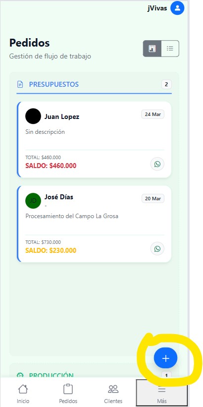 Inicio de presupuesto